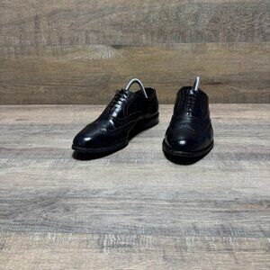 Allen Edmonds Chester Black Leather Wingtip Dress Shoes Men's Size 9